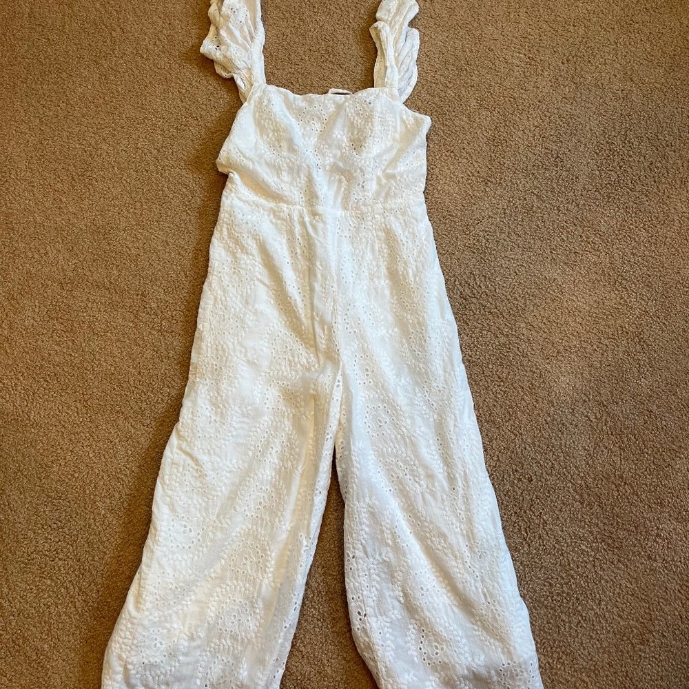 White Lacy Jumpsuit